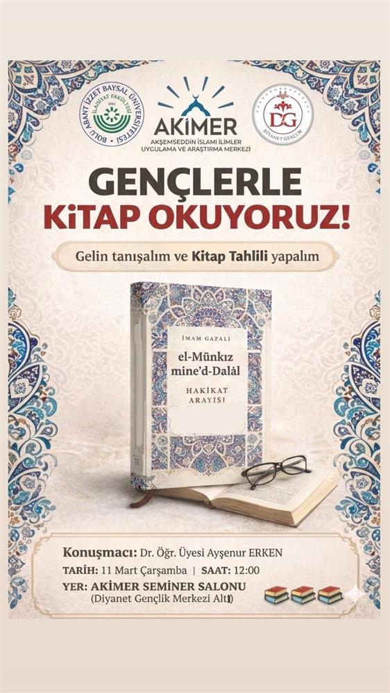 Gençlerle Kitap Okuyoruz afişi