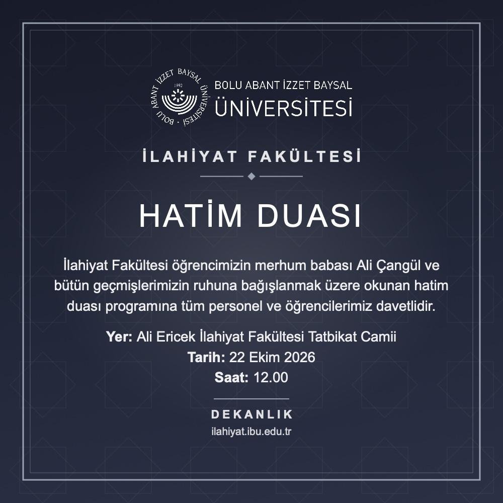 Hatim Duası Afişi